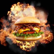 Burger explosion