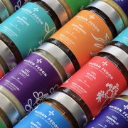 maison-fedon-pots-miel-etiquettes-multicolores