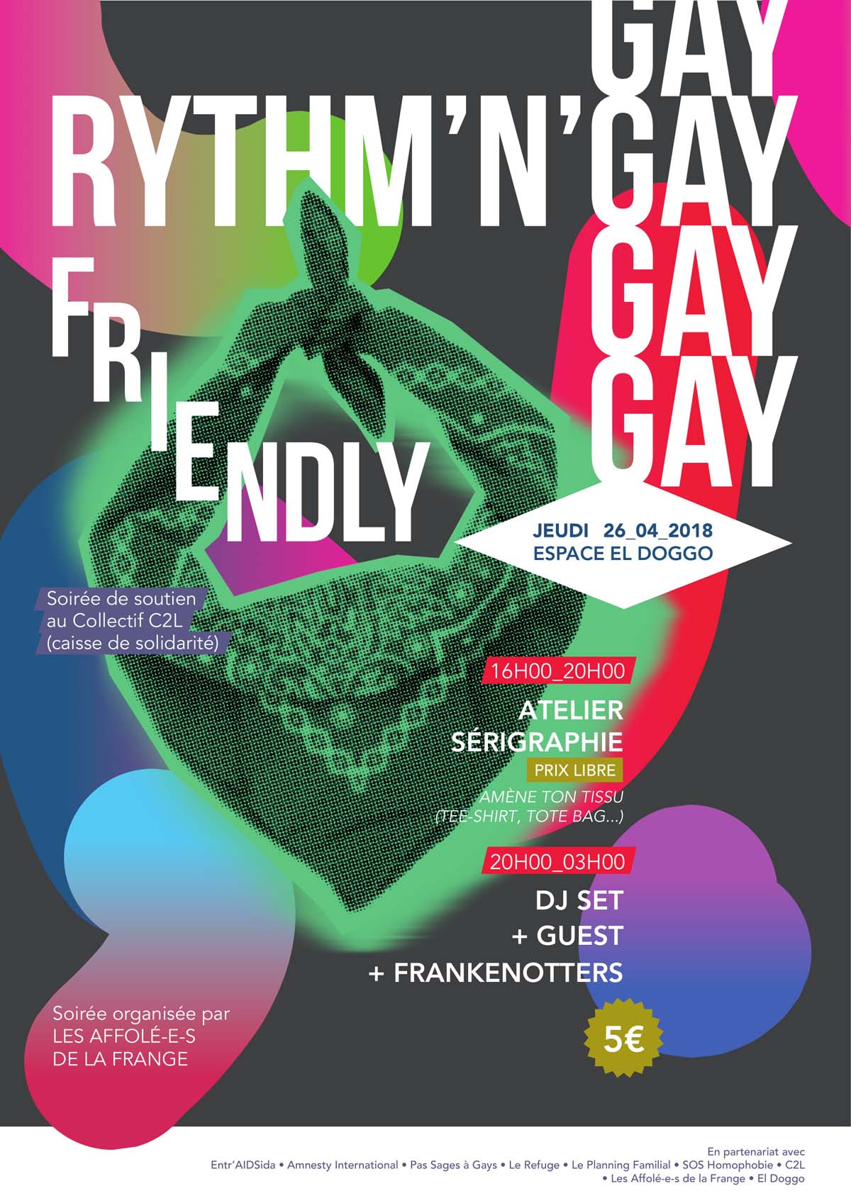 26 avril affiche gay friendly fete el doggo limoges 2018
