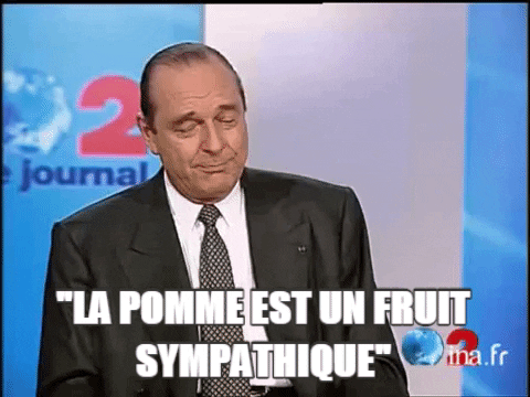 M. Chirac - article pomme