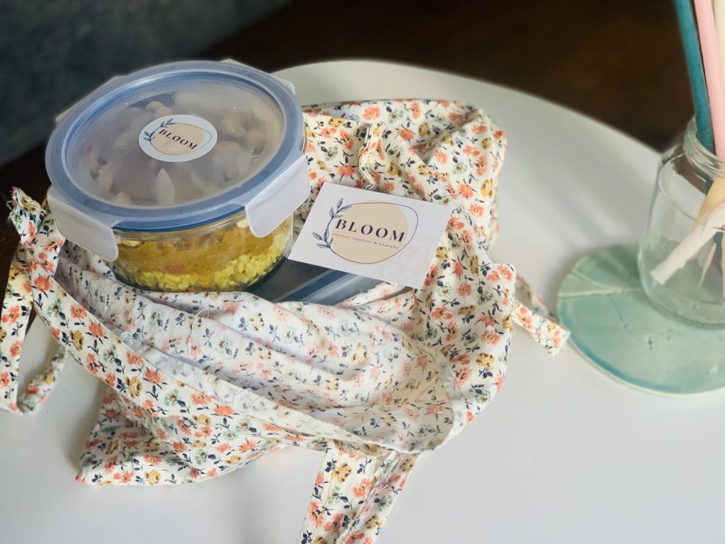 bloom kitchen tote bag